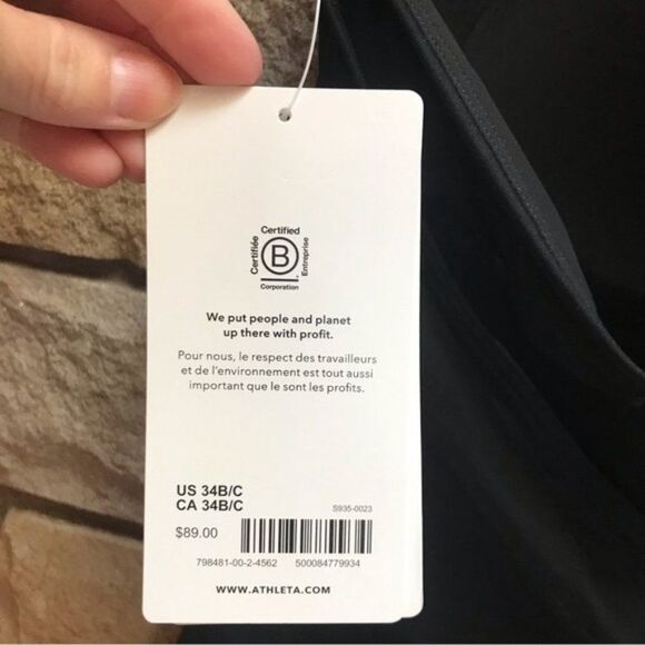 Athleta Hampton Bra Cup Tankini Top Swimsuit 34 B/C NWT - Picture 5 of 10